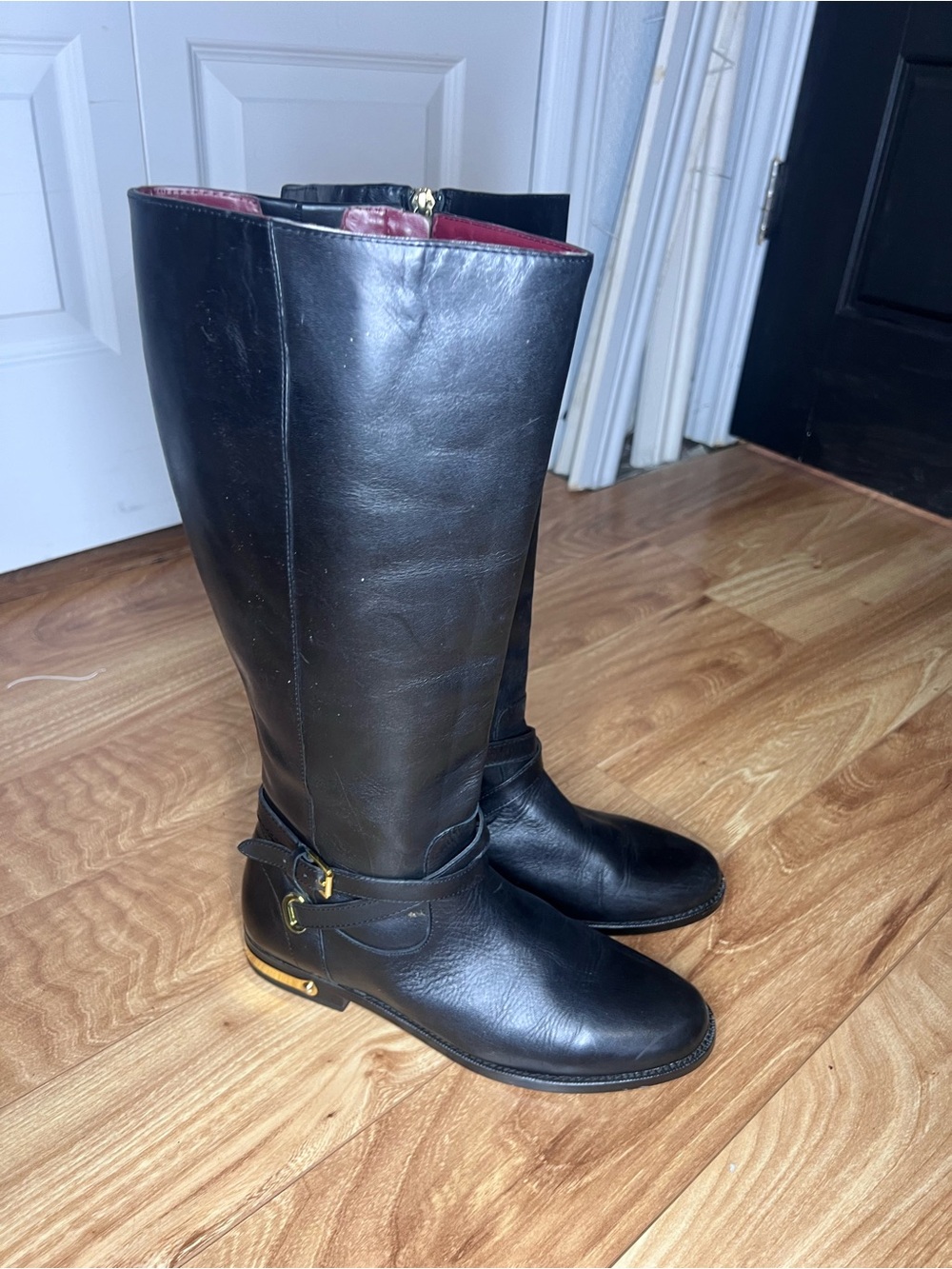 Lauren Ralph Lauren Black Leather Knee-High Riding Boots – Women’s 9.5B